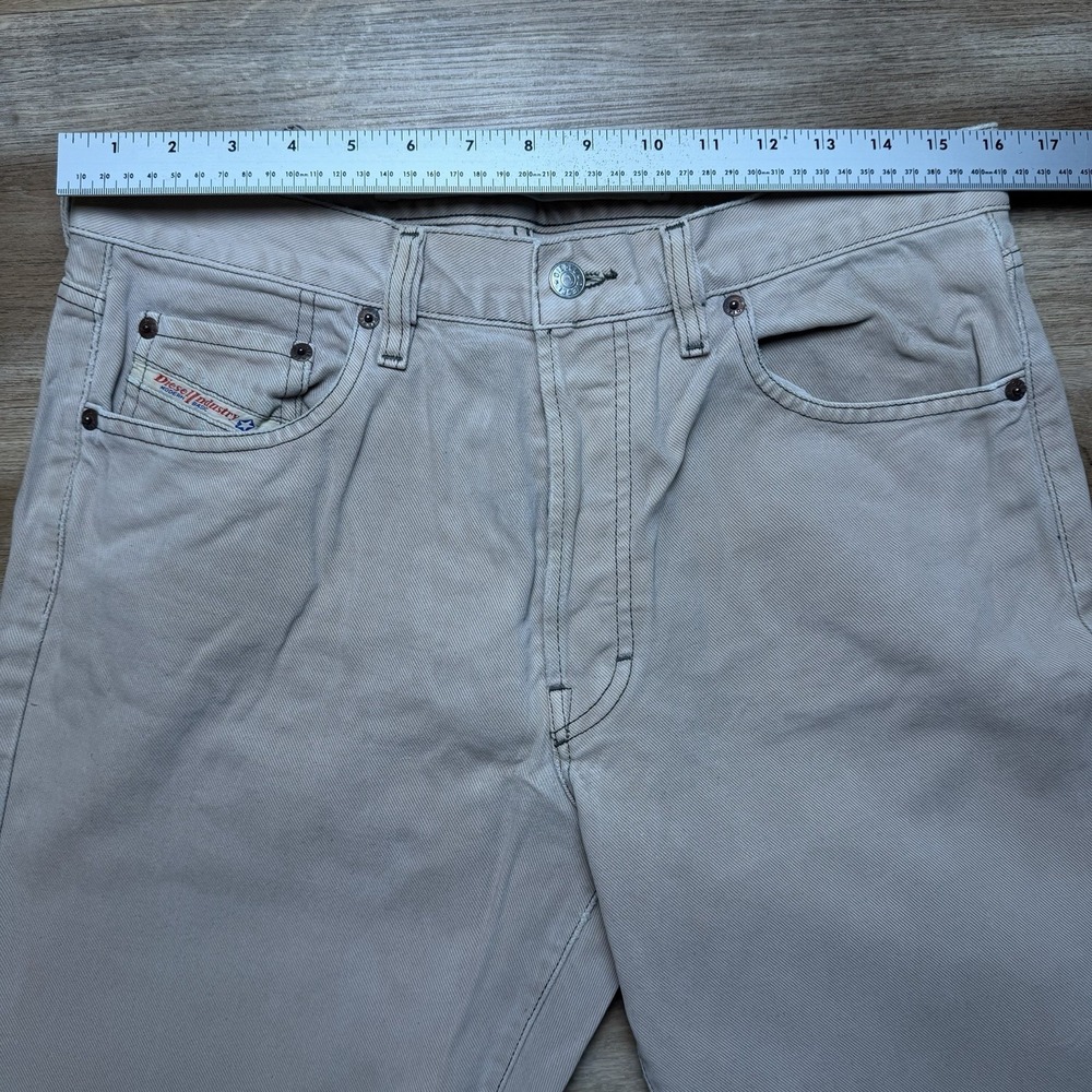 Vintage Diesel Saddle Jeans Men 32x31 Brown Loose Tapered Button Fly Y2K (Tag33) - Picture 8 of 12